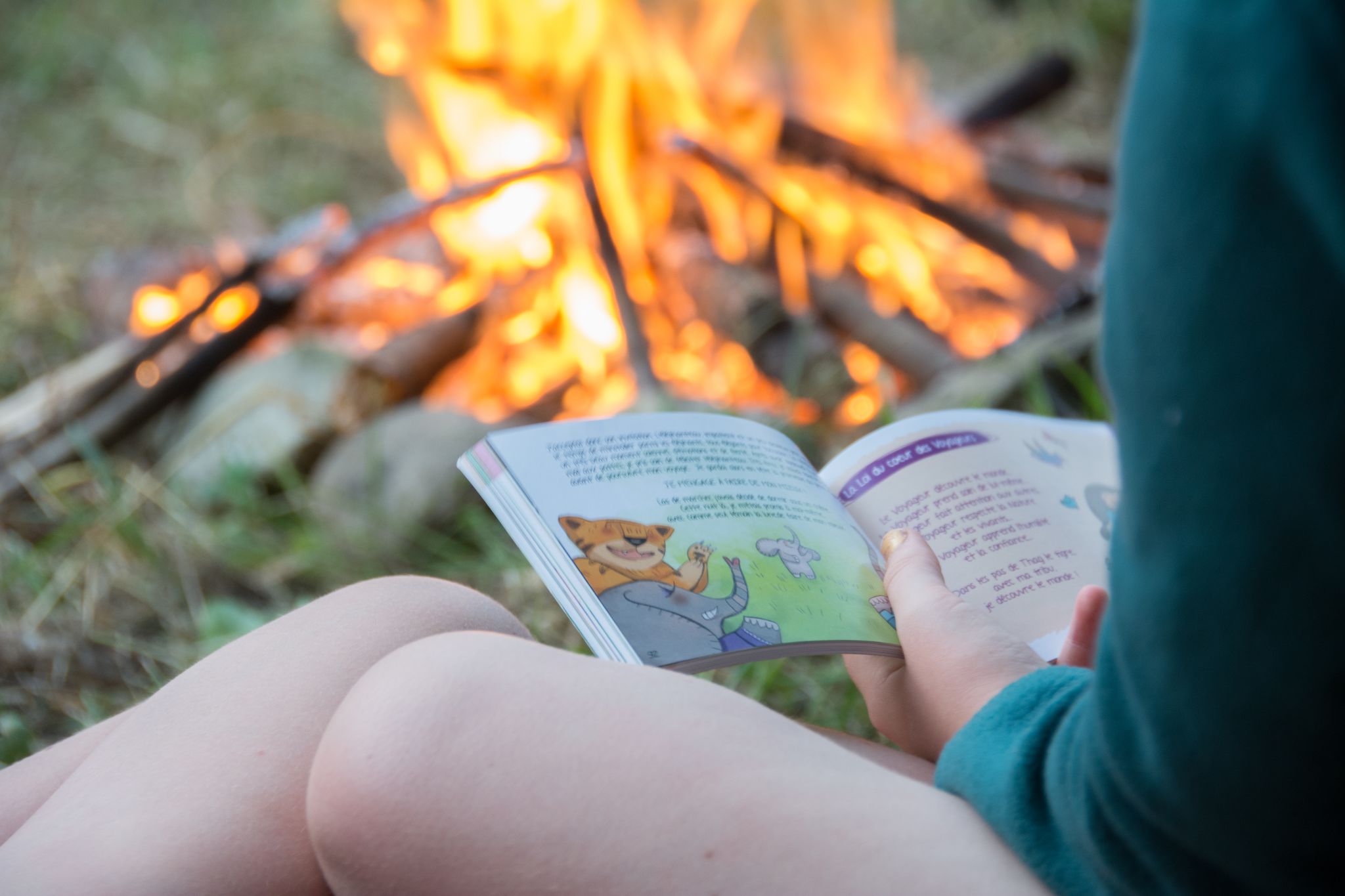 peda - feu - camps - activité scout - veilée