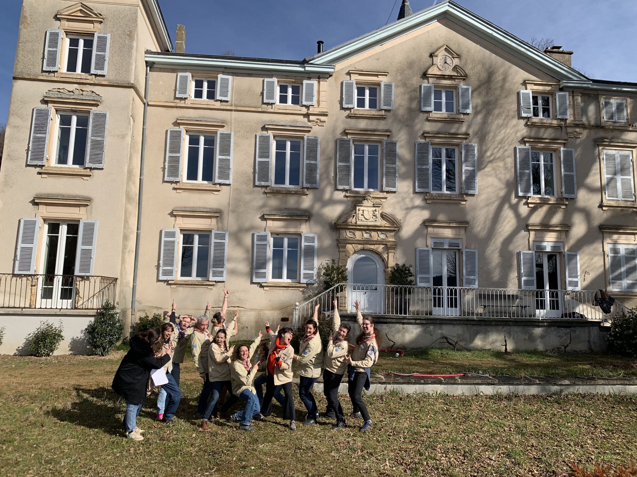 membres du ca week-end scout février 2025 Villecheneve joyeux